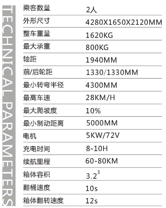 電動垃圾清運車